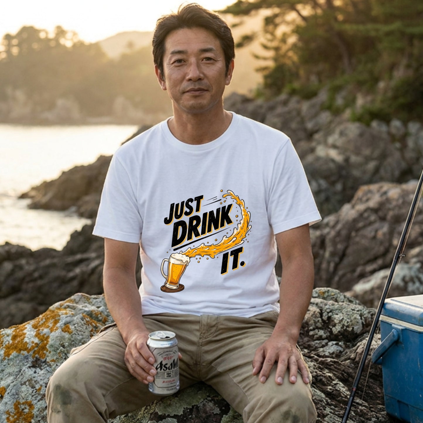 JUST DRINK IT | とにかく飲もう！パロディ面白Tシャツ【飲み会・誕生日ギフトに最適】