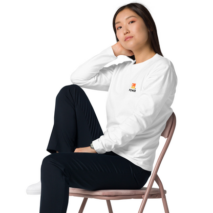 「酒POWER」誕生日プレゼントにも最適！居酒屋・飲み会で話題の面白長袖tシャツ｜日本酒・ビール・焼酎・ウイスキー好きにおすすめ