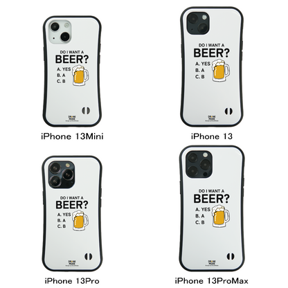 「 Do i want a BEER?」iPhoneケース おもしろデザイン｜酒好きに人気のDrunkmodeスマホケース｜ビール・焼酎・日本酒・ウイスキー好きにおすすめ｜プレゼントにも◎