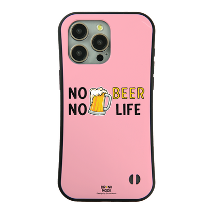 「NO BEER NO LIFE」iPhoneケース おもしろデザイン｜酒好きに人気のDrunkmodeスマホケース｜ビール・焼酎・日本酒・ウイスキー好きにおすすめ｜プレゼントにも◎