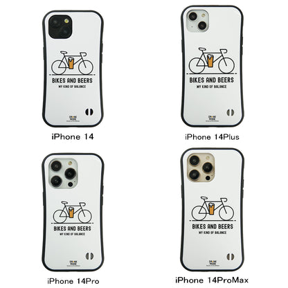 「BIKES AND BEERS 」iPhoneケース おもしろデザイン｜酒好きに人気のDrunkmodeスマホケース｜ビール・焼酎・日本酒・ウイスキー好きにおすすめ｜プレゼントにも◎