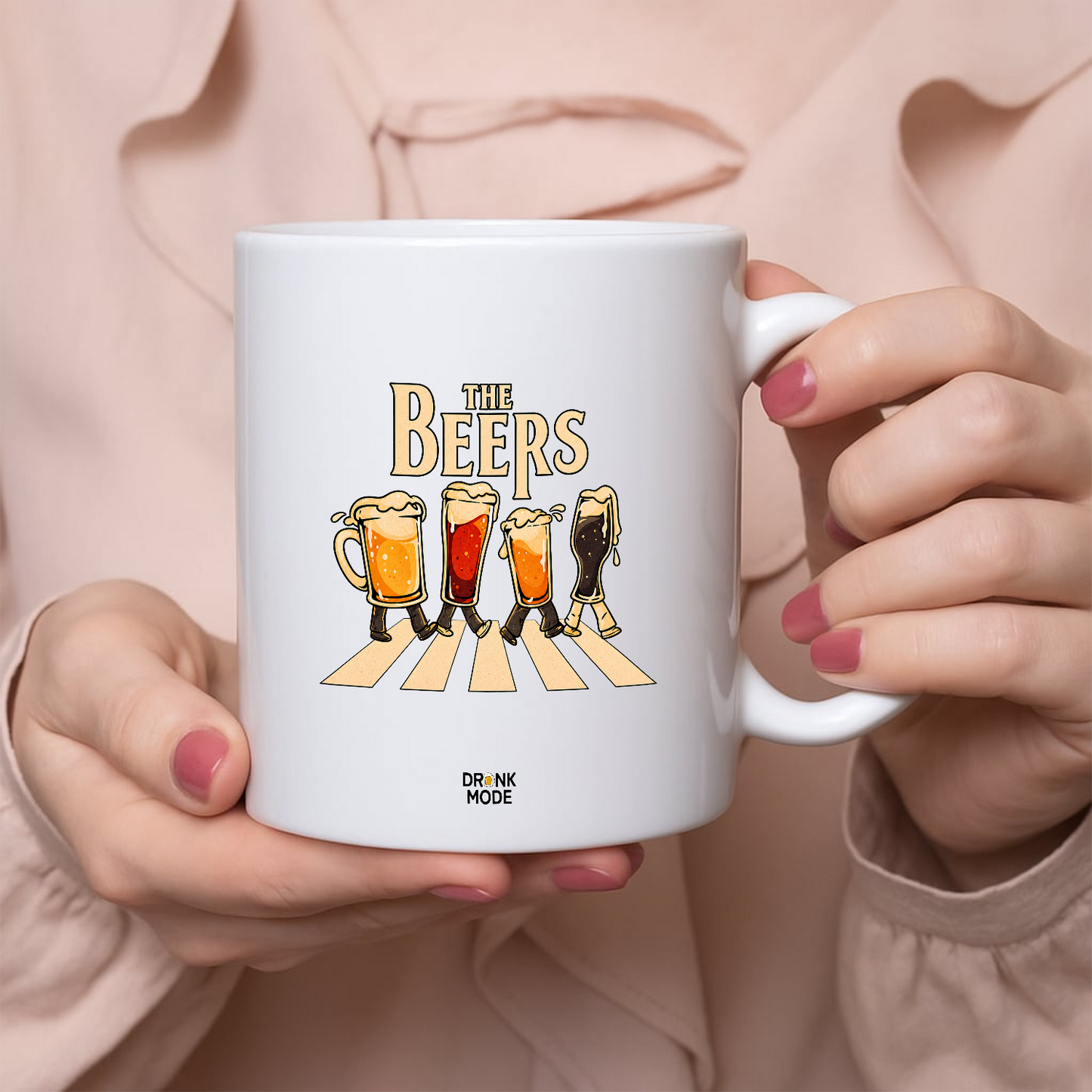 マグカップ ビールイラスト THE BEERS 橫断歩道 ｜ビール好きにおすすめ プレゼントにも最適