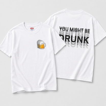 BEER BLUR | モーションブラー ビールグラフィック 英字バックプリント カジュアル Tシャツ【おもしろTシャツ・普段着・フェス・ユニセックス・ギフトに最適】