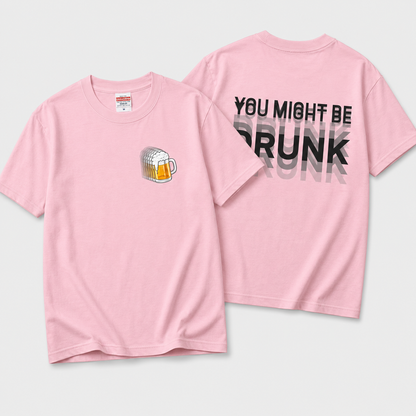 BEER BLUR | モーションブラー ビールグラフィック 英字バックプリント カジュアル Tシャツ【おもしろTシャツ・普段着・フェス・ユニセックス・ギフトに最適】