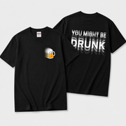 BEER BLUR | モーションブラー ビールグラフィック 英字バックプリント カジュアル Tシャツ【おもしろTシャツ・普段着・フェス・ユニセックス・ギフトに最適】