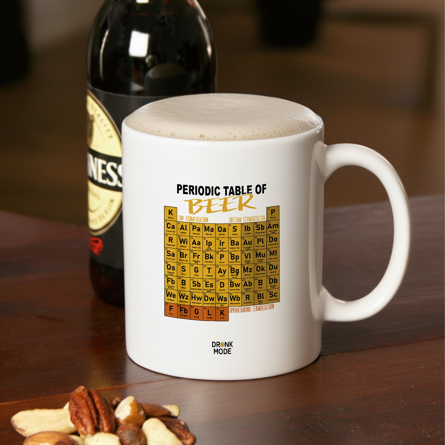 マグカップ ビールイラスト Periodic Table of BEER｜ビール好きにおすすめ プレゼントにも最適