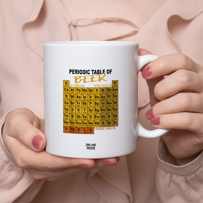 マグカップ ビールイラスト Periodic Table of BEER｜ビール好きにおすすめ プレゼントにも最適