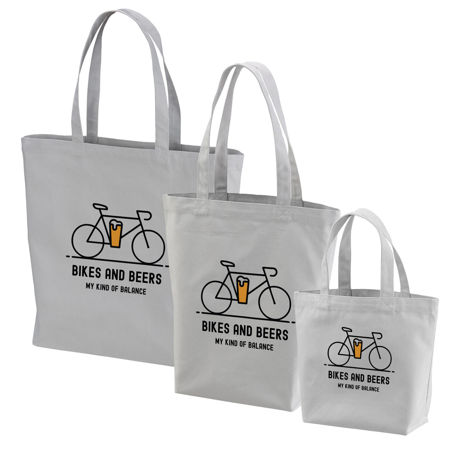 「 BIKES AND BEERS 」誕生日プレゼントにも最適！居酒屋・飲み会で話題の面白トートバッグ｜日本酒・ビール・焼酎・ウイスキー好きにおすすめ