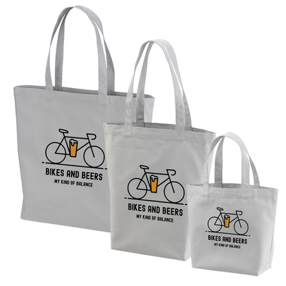 「 BIKES AND BEERS 」誕生日プレゼントにも最適！居酒屋・飲み会で話題の面白トートバッグ｜日本酒・ビール・焼酎・ウイスキー好きにおすすめ