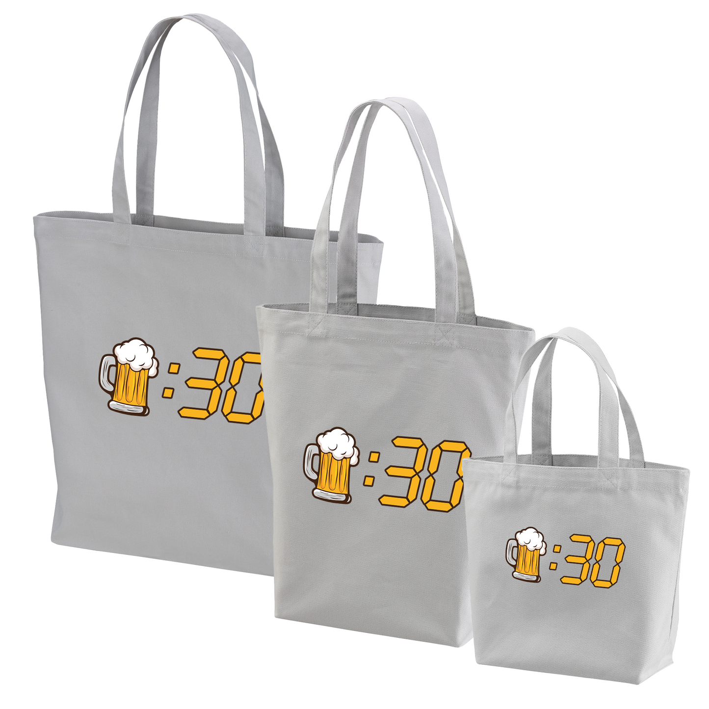 「ビール：30」誕生日プレゼントにも最適！居酒屋・飲み会で話題の面白トートバッグ｜日本酒・ビール・焼酎・ウイスキー好きにおすすめ
