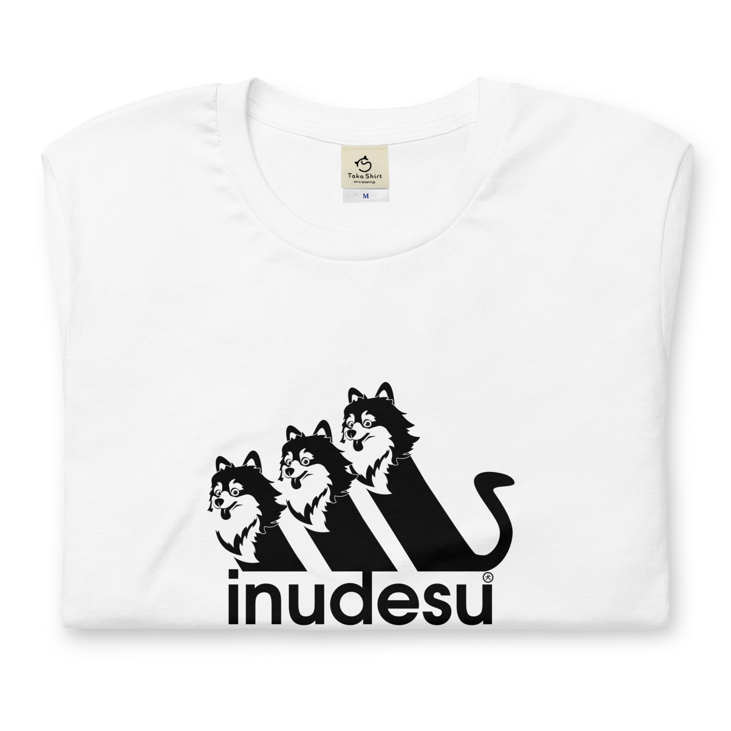 犬 tシャツ 犬イラスト ポメラニアン  INUDESU ｜アダルト&キッズサイズ.