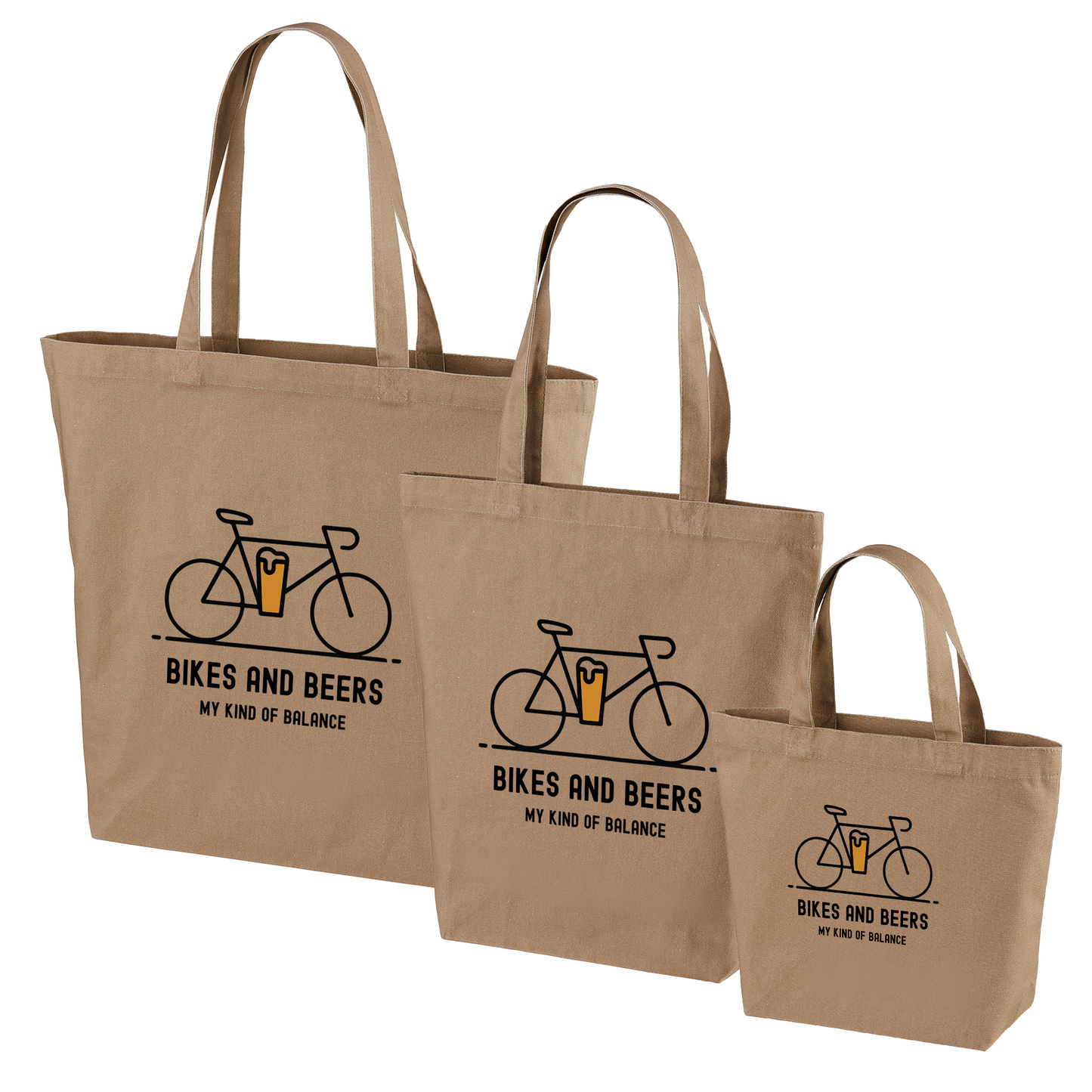 「 BIKES AND BEERS 」誕生日プレゼントにも最適！居酒屋・飲み会で話題の面白トートバッグ｜日本酒・ビール・焼酎・ウイスキー好きにおすすめ