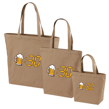「ビール：30」誕生日プレゼントにも最適！居酒屋・飲み会で話題の面白トートバッグ｜日本酒・ビール・焼酎・ウイスキー好きにおすすめ