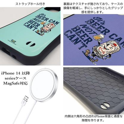 「ビンテージ 缶ビール」iPhoneケース おもしろデザイン｜酒好きに人気のDrunkmodeスマホケース｜ビール・焼酎・日本酒・ウイスキー好きにおすすめ｜プレゼントにも◎