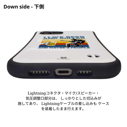 「I LIKE BEER AND GUITAR」iPhoneケース おもしろデザイン｜酒好きに人気のDrunkmodeスマホケース｜ビール・焼酎・日本酒・ウイスキー好きにおすすめ｜プレゼントにも◎