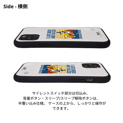 「I LIKE BEER AND SCCOER」iPhoneケース おもしろデザイン｜酒好きに人気のDrunkmodeスマホケース｜ビール・焼酎・日本酒・ウイスキー好きにおすすめ｜プレゼントにも◎