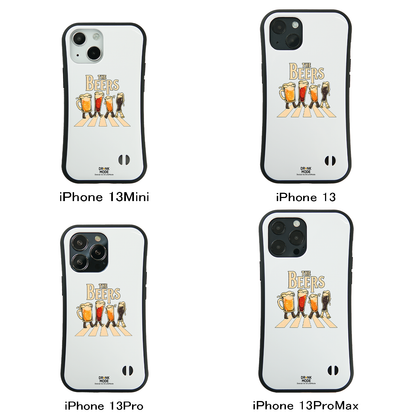 「THE BEERS 橫断歩道」iPhoneケース おもしろデザイン｜酒好きに人気のDrunkmodeスマホケース｜ビール・焼酎・日本酒・ウイスキー好きにおすすめ｜プレゼントにも◎