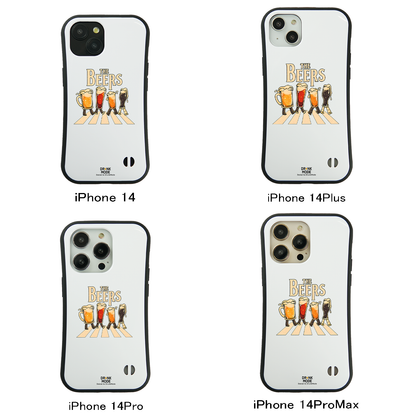 「THE BEERS 橫断歩道」iPhoneケース おもしろデザイン｜酒好きに人気のDrunkmodeスマホケース｜ビール・焼酎・日本酒・ウイスキー好きにおすすめ｜プレゼントにも◎