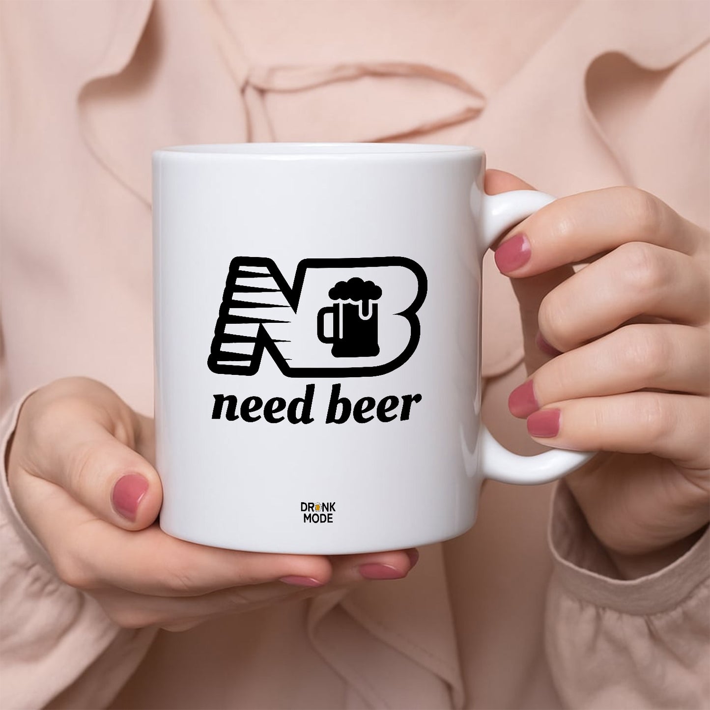 マグカップ ビールイラスト Need Beer｜ビール好きにおすすめ プレゼントにも最適
