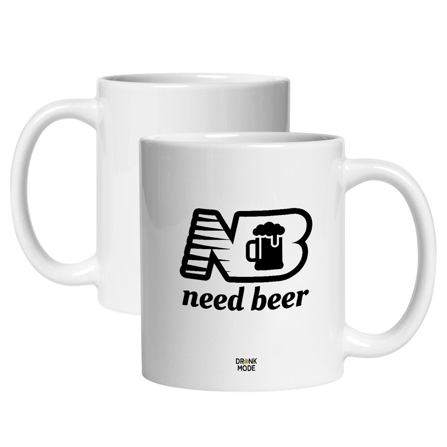 マグカップ ビールイラスト Need Beer｜ビール好きにおすすめ プレゼントにも最適