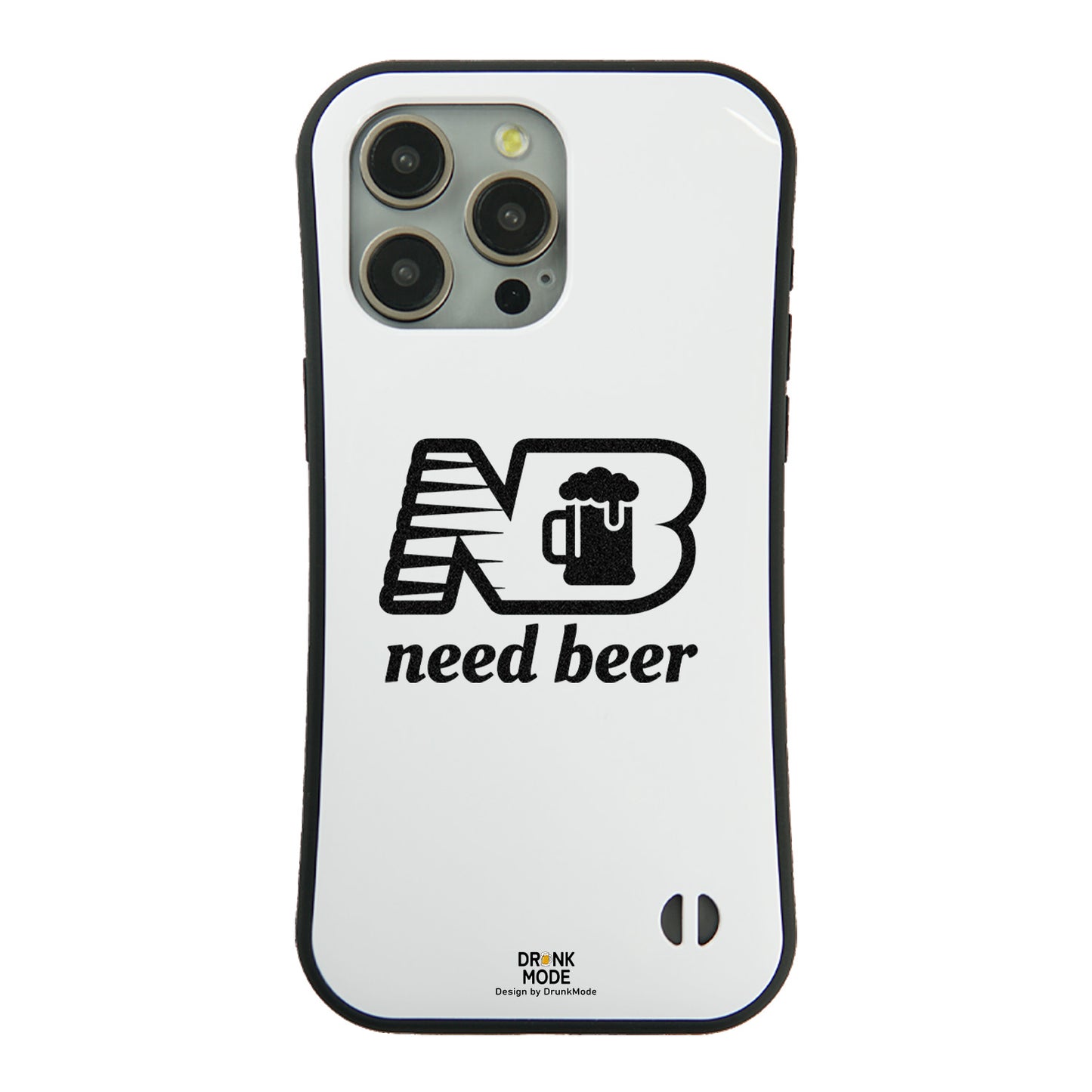「Need Beer」iPhoneケース おもしろデザイン｜酒好きに人気のDrunkmodeスマホケース｜ビール・焼酎・日本酒・ウイスキー好きにおすすめ｜プレゼントにも◎