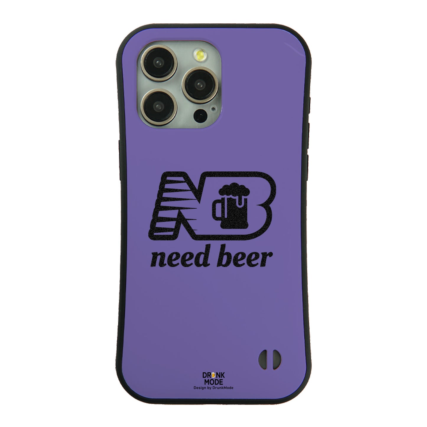 「Need Beer」iPhoneケース おもしろデザイン｜酒好きに人気のDrunkmodeスマホケース｜ビール・焼酎・日本酒・ウイスキー好きにおすすめ｜プレゼントにも◎