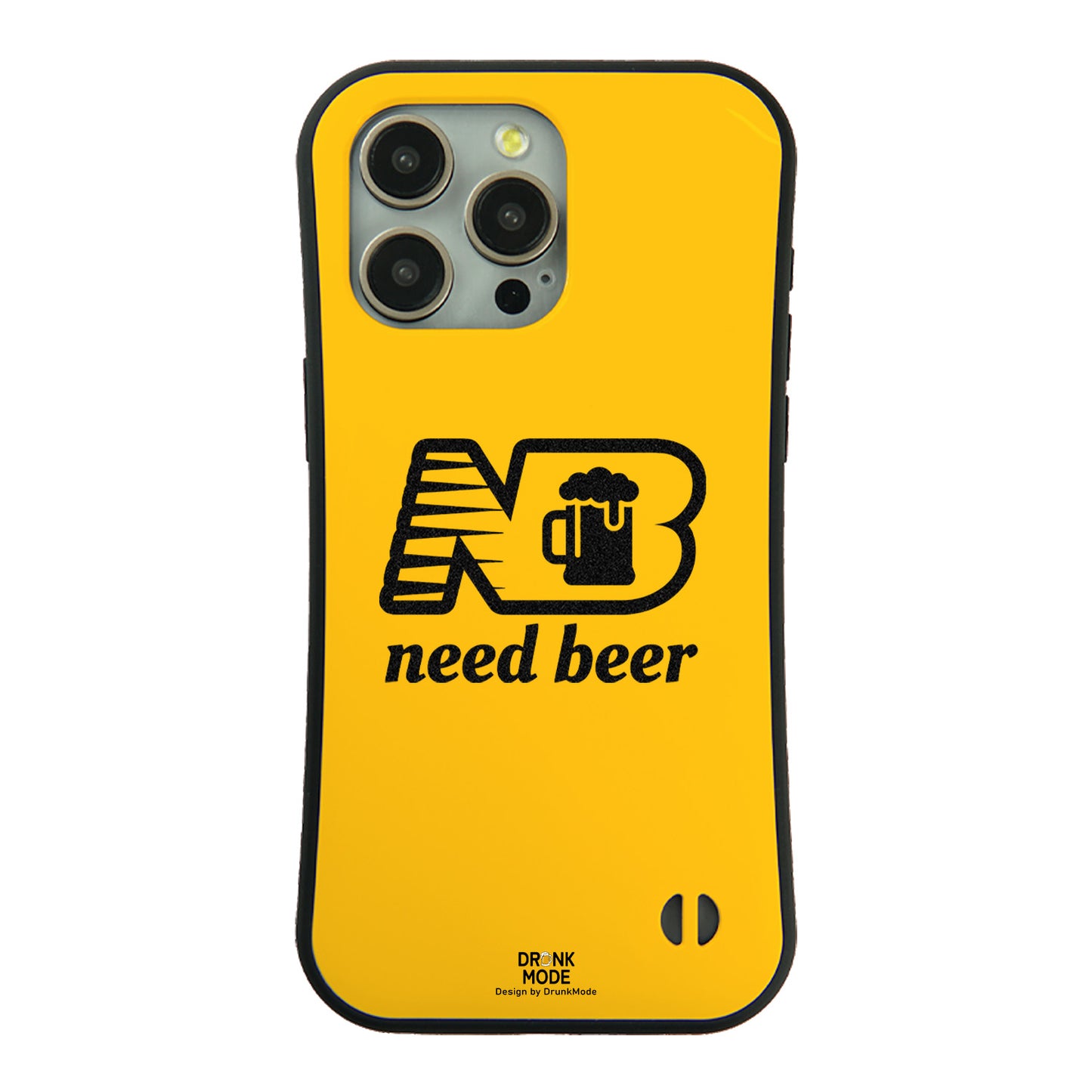 「Need Beer」iPhoneケース おもしろデザイン｜酒好きに人気のDrunkmodeスマホケース｜ビール・焼酎・日本酒・ウイスキー好きにおすすめ｜プレゼントにも◎