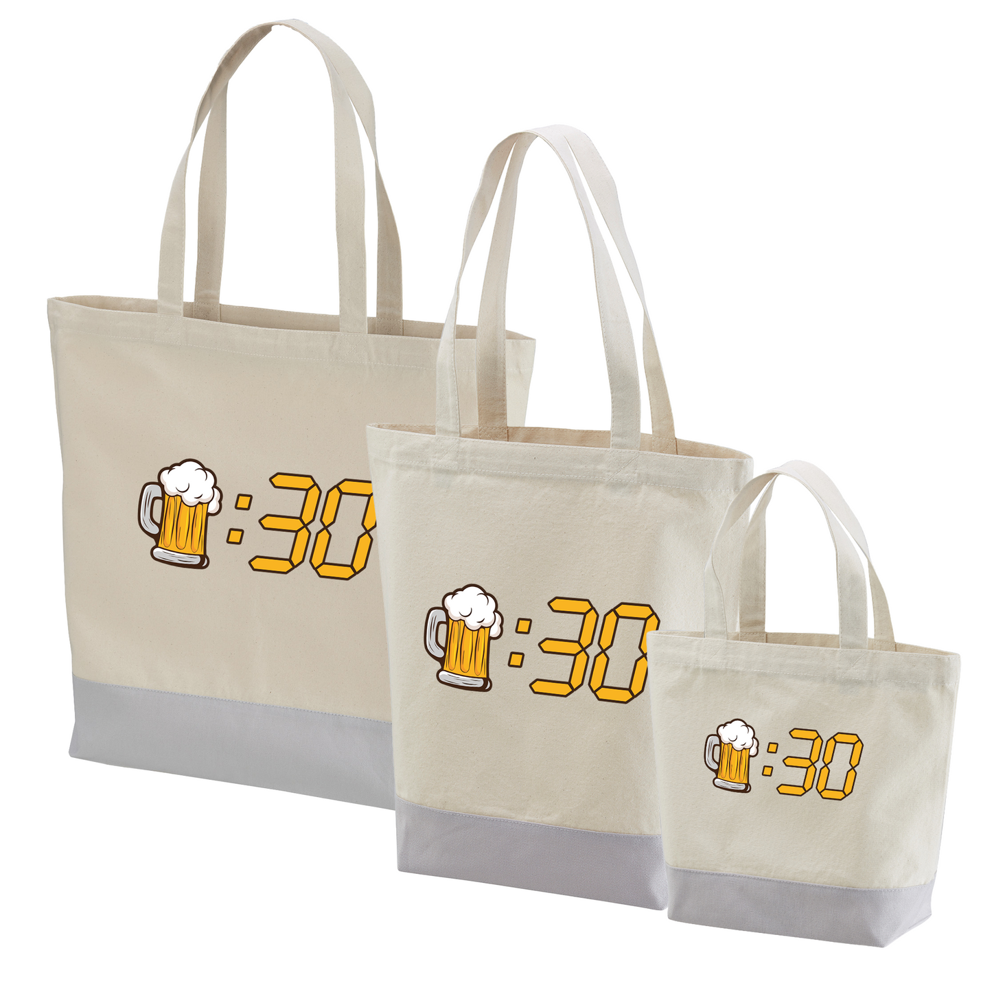 「ビール：30」誕生日プレゼントにも最適！居酒屋・飲み会で話題の面白トートバッグ｜日本酒・ビール・焼酎・ウイスキー好きにおすすめ