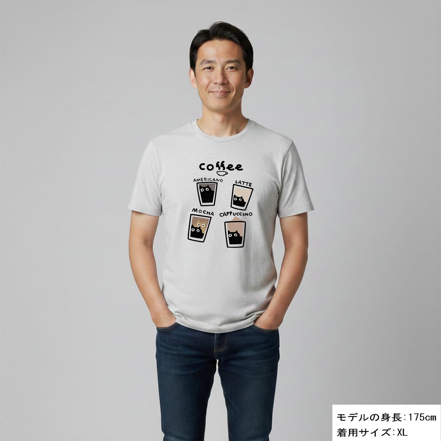 猫tシャツ ねこ 猫イラスト 猫カフェ｜アダルト&キッズサイズ