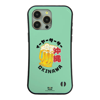 「OKINAWA BEER」iPhoneケース おもしろデザイン｜酒好きに人気のDrunkmodeスマホケース｜ビール・焼酎・日本酒・ウイスキー好きにおすすめ｜プレゼントにも◎