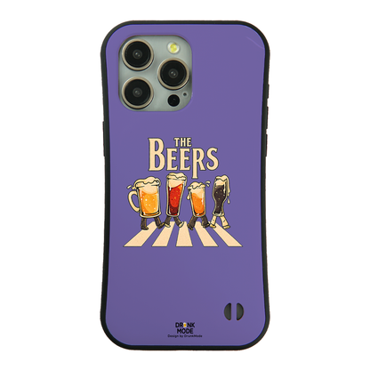 「THE BEERS 橫断歩道」iPhoneケース おもしろデザイン｜酒好きに人気のDrunkmodeスマホケース｜ビール・焼酎・日本酒・ウイスキー好きにおすすめ｜プレゼントにも◎