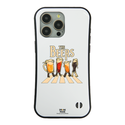 「THE BEERS 橫断歩道」iPhoneケース おもしろデザイン｜酒好きに人気のDrunkmodeスマホケース｜ビール・焼酎・日本酒・ウイスキー好きにおすすめ｜プレゼントにも◎