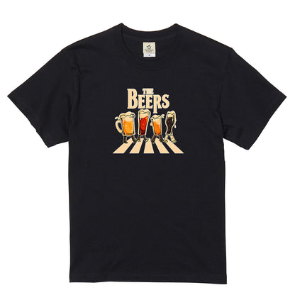 THE BEERS 橫断歩道 Tシャツ ｜ ビール好き・クラフトビール・おもしろ・ロックに人気