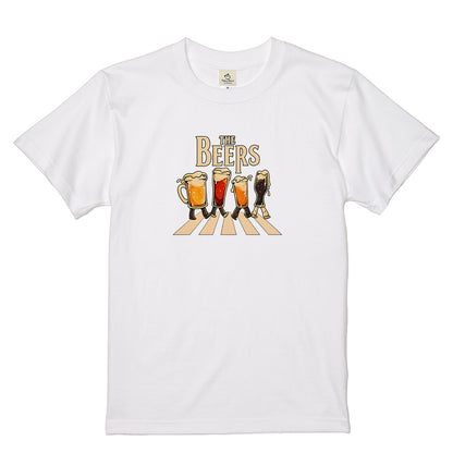 THE BEERS 橫断歩道 Tシャツ ｜ ビール好き・クラフトビール・おもしろ・ロックに人気