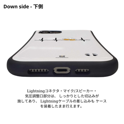 「ビールのハートビート」iPhoneケース おもしろデザイン｜酒好きに人気のDrunkmodeスマホケース｜ビール・焼酎・日本酒・ウイスキー好きにおすすめ｜プレゼントにも◎