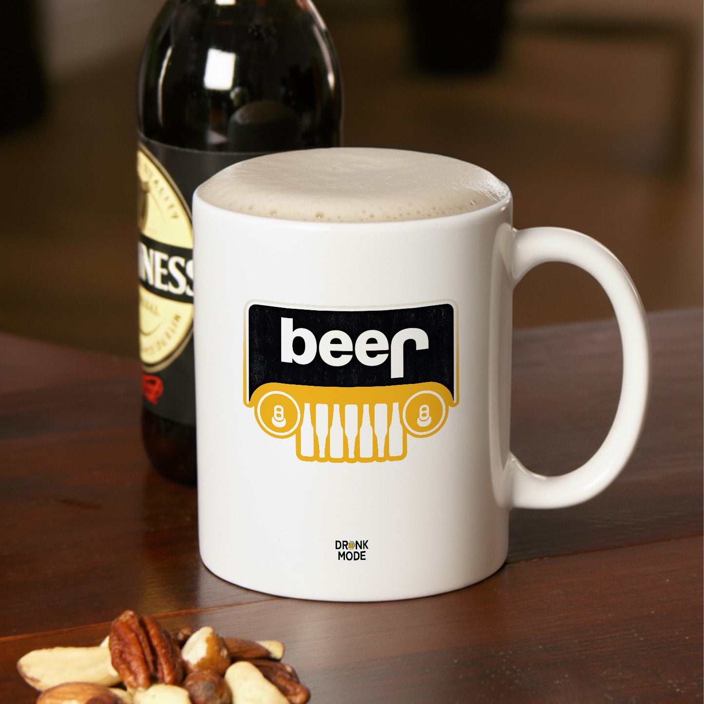 マグカップ ビールイラスト BEER 4WD 車フロントグリル｜ビール好きにおすすめ プレゼントにも最適
