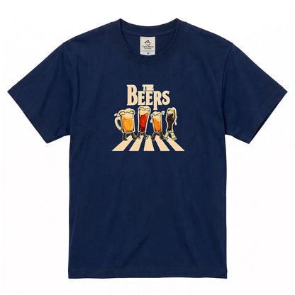 THE BEERS 橫断歩道 Tシャツ ｜ ビール好き・クラフトビール・おもしろ・ロックに人気