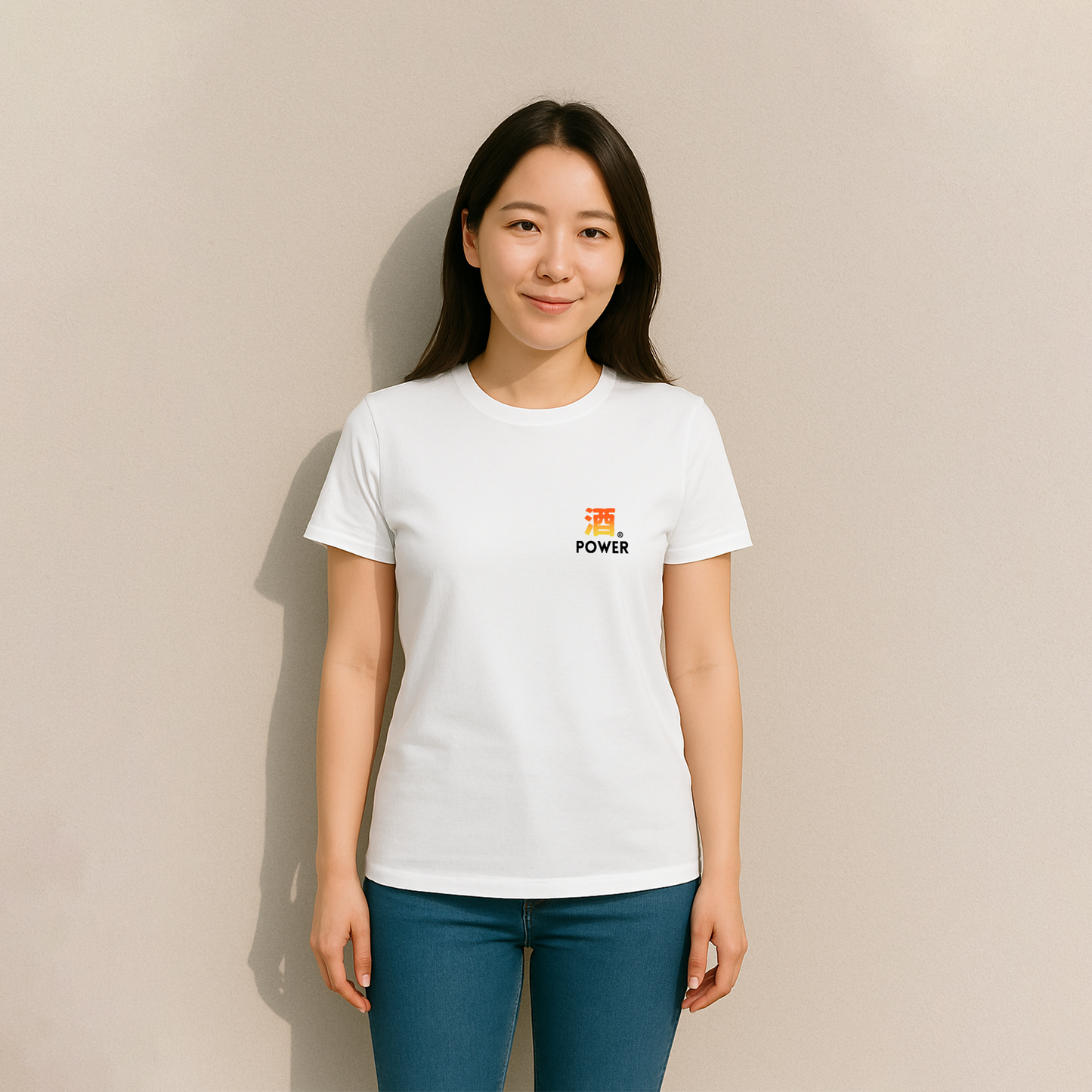 「 酒POWER」誕生日プレゼントにも最適！居酒屋・飲み会で話題の面白tシャツ｜日本酒・ビール・焼酎・ウイスキー好きにおすすめ