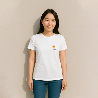 「 酒POWER」誕生日プレゼントにも最適！居酒屋・飲み会で話題の面白tシャツ｜日本酒・ビール・焼酎・ウイスキー好きにおすすめ