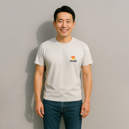 「 酒POWER」誕生日プレゼントにも最適！居酒屋・飲み会で話題の面白tシャツ｜日本酒・ビール・焼酎・ウイスキー好きにおすすめ