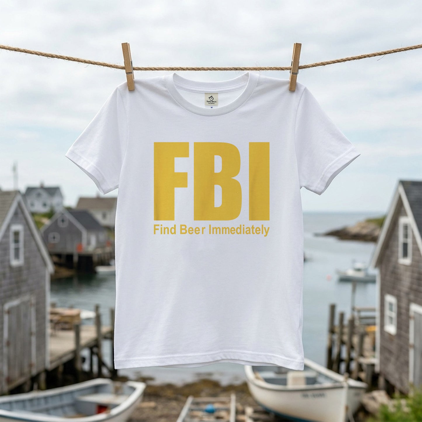 Find Beer Immediately Tシャツ ｜ ビール好き・お酒・おもしろ・ジョークに人気