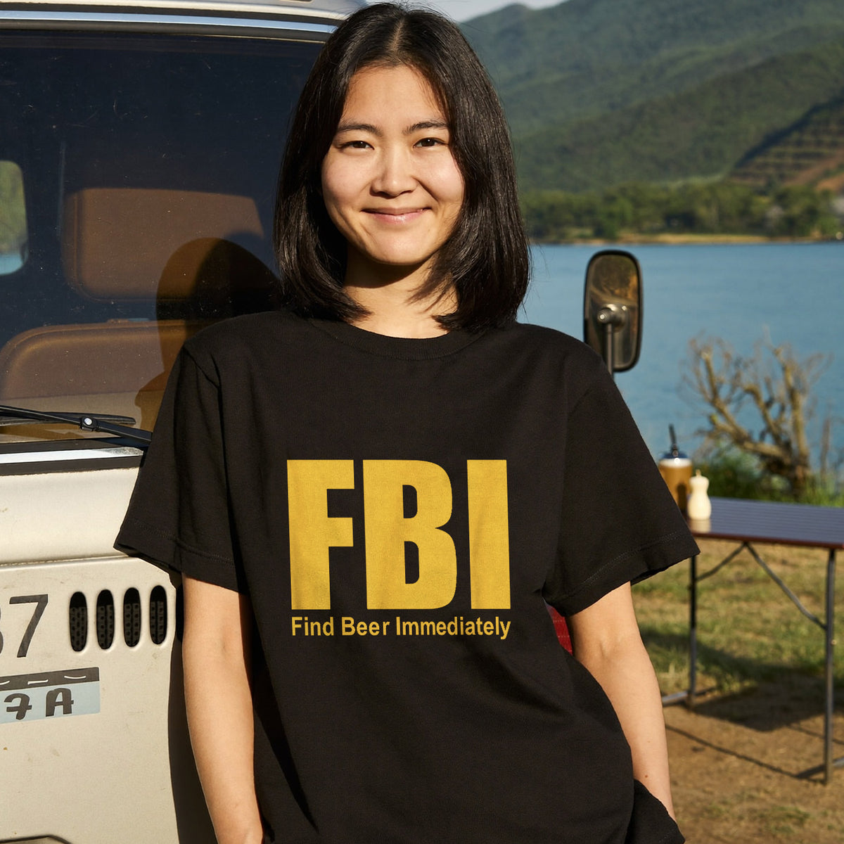 Find Beer Immediately Tシャツ ｜ ビール好き・お酒・おもしろ・ジョークに人気