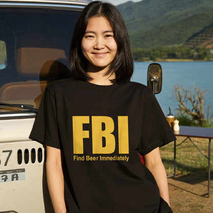 Find Beer Immediately Tシャツ ｜ ビール好き・お酒・おもしろ・ジョークに人気