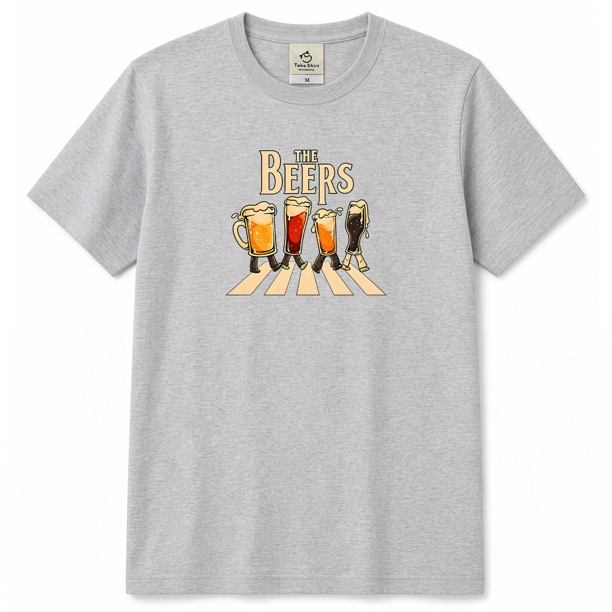 THE BEERS 橫断歩道 Tシャツ ｜ ビール好き・クラフトビール・おもしろ・ロックに人気