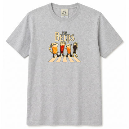 THE BEERS 橫断歩道 Tシャツ ｜ ビール好き・クラフトビール・おもしろ・ロックに人気