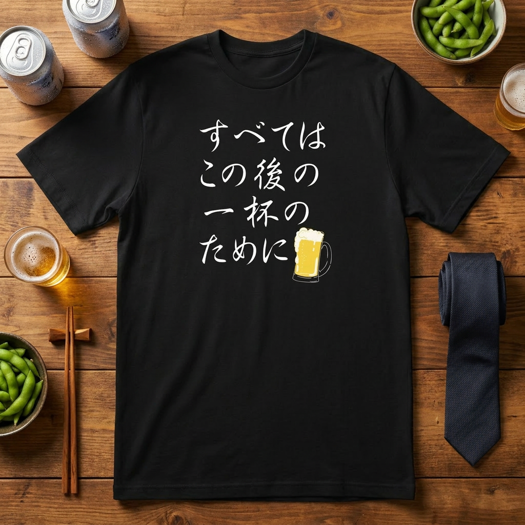 面白Tシャツ｜すべてはこの後 一杯のために｜居酒屋・飲み会・誕生日プレゼントに最適