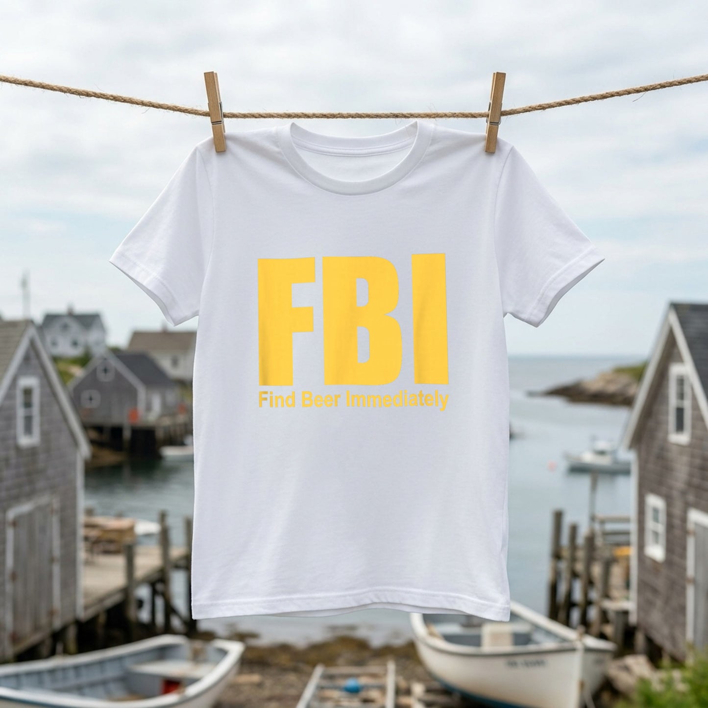 Find Beer Immediately Tシャツ ｜ ビール好き・お酒・おもしろ・ジョークに人気