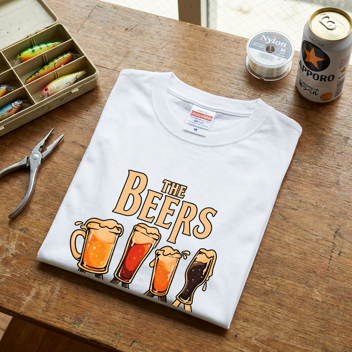 THE BEERS 橫断歩道 Tシャツ ｜ ビール好き・クラフトビール・おもしろ・ロックに人気