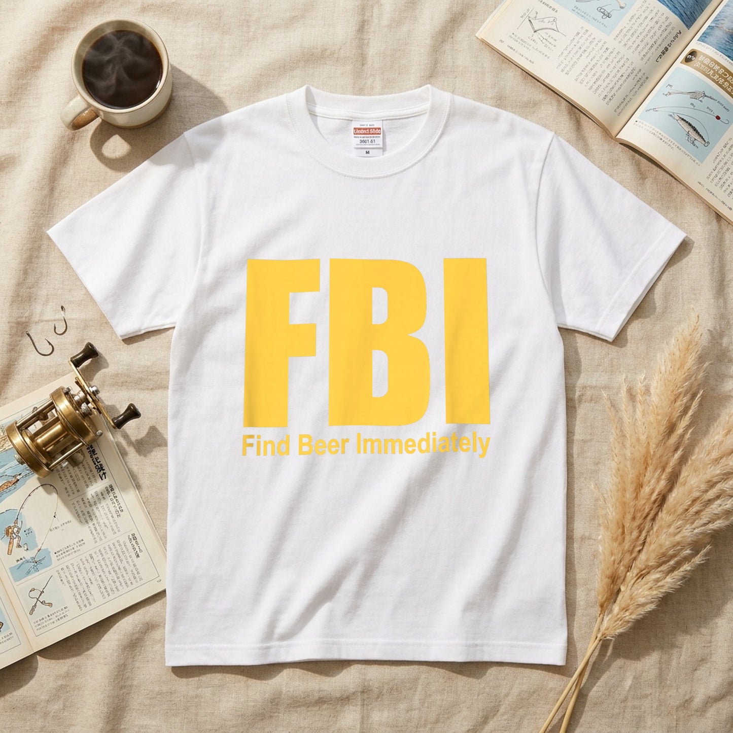 Find Beer Immediately Tシャツ ｜ ビール好き・お酒・おもしろ・ジョークに人気