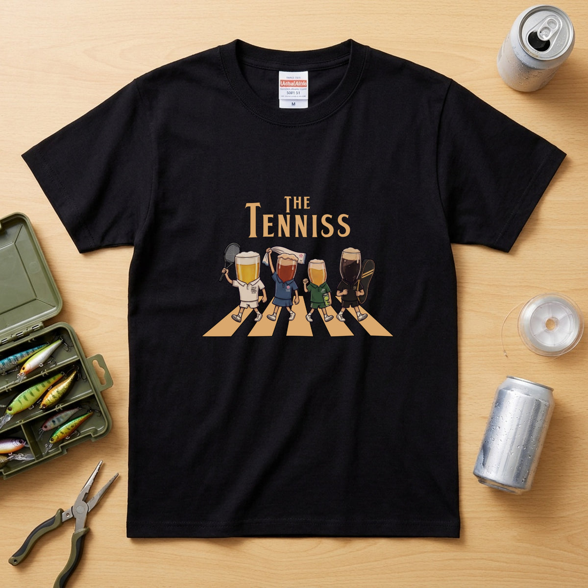THE TENNISS ビール×テニス パロディTシャツ